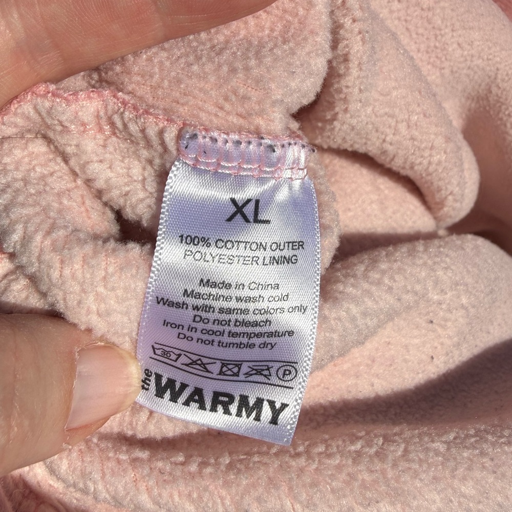 The Warmy | Oversized Hoodie Dress Peach color size XL - Picture 5 of 5